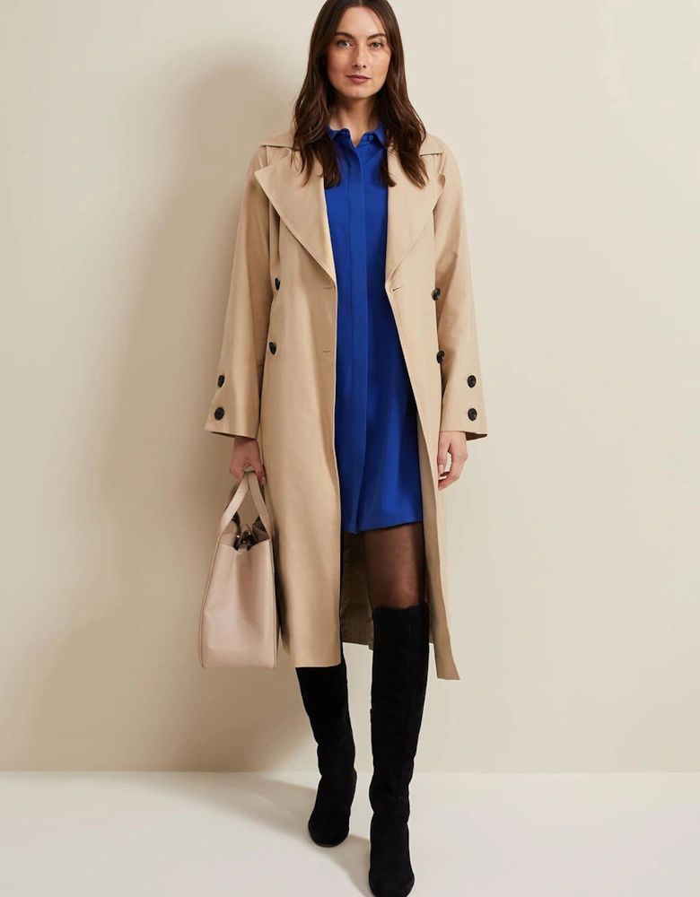 Cara Button Through Tunic Dress