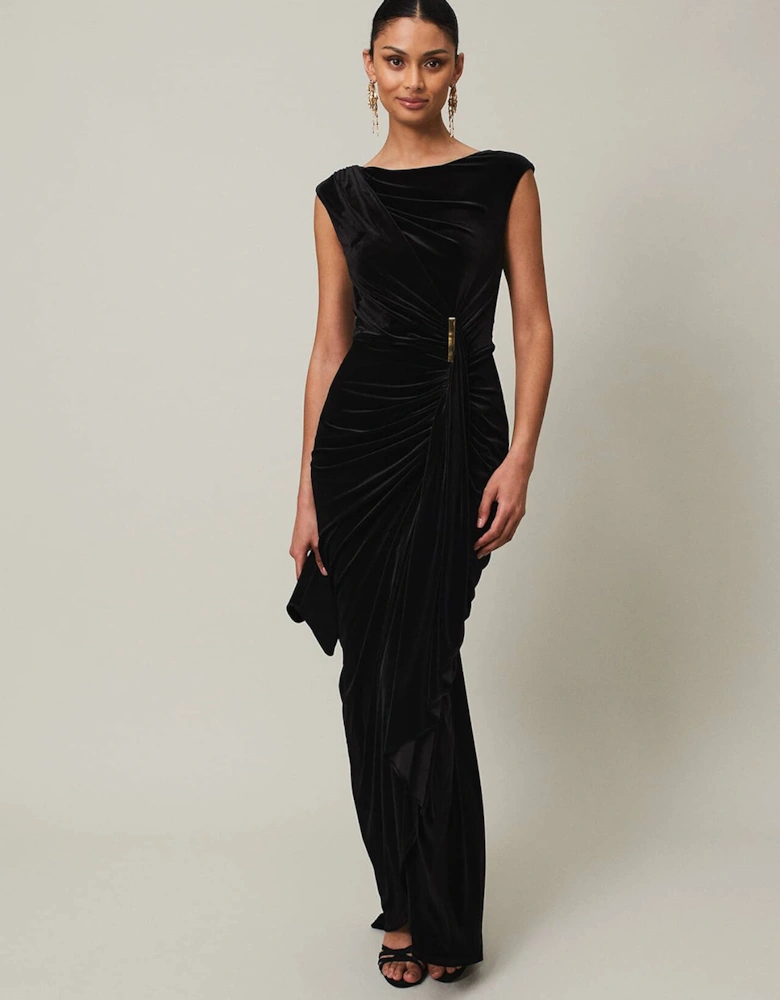 Donna Velvet Maxi Dress