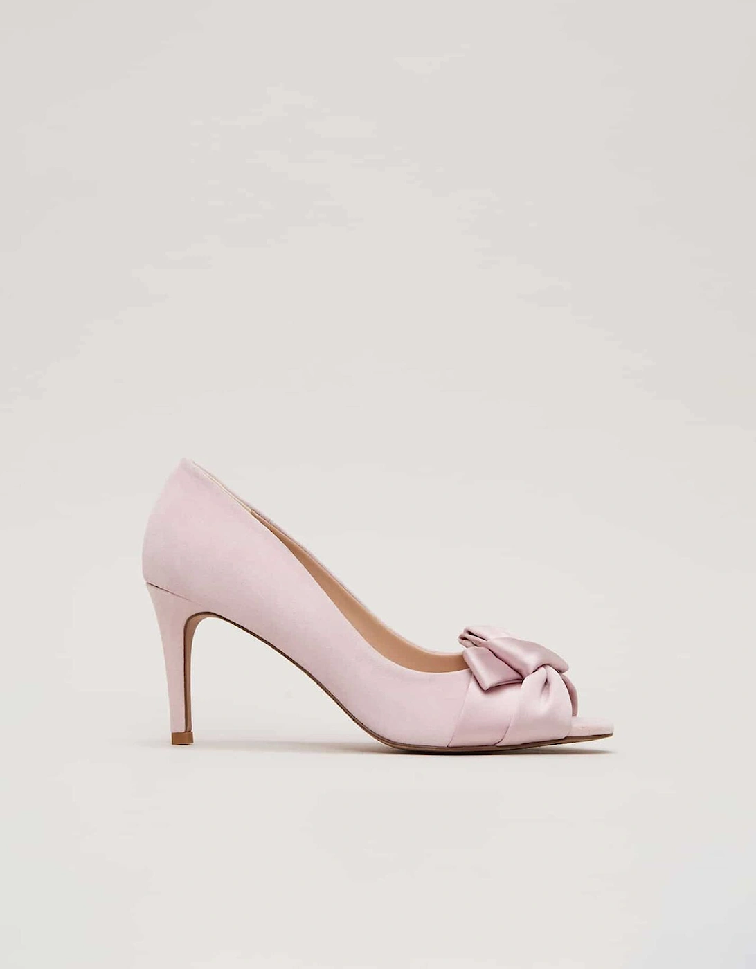 Satin Twist Peeptoe Shoes, 2 of 1