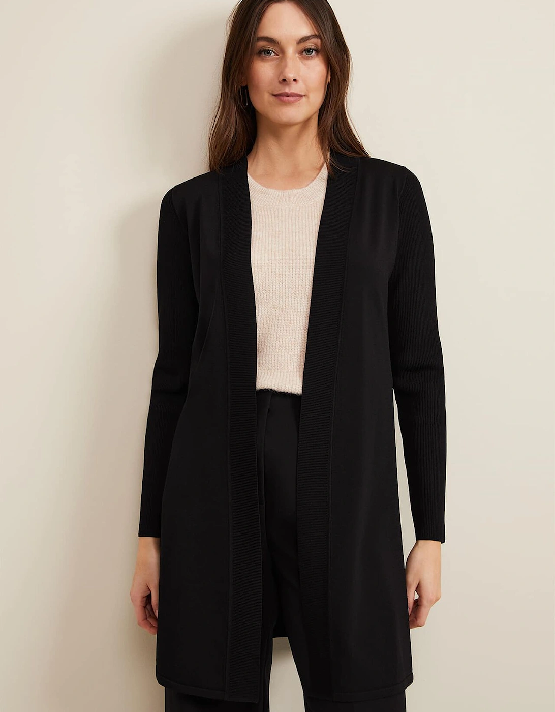 Lauren Longline Edge To Edge Cardigan, 2 of 1