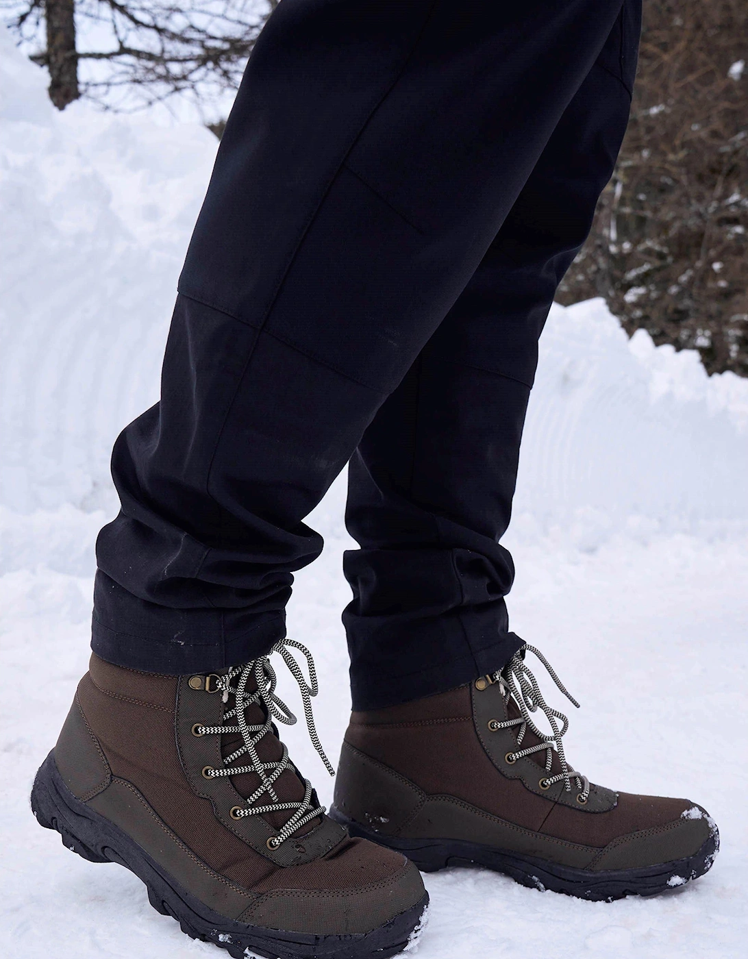 Mens Ohio Fleece Lined Snow Boots, 2 of 1