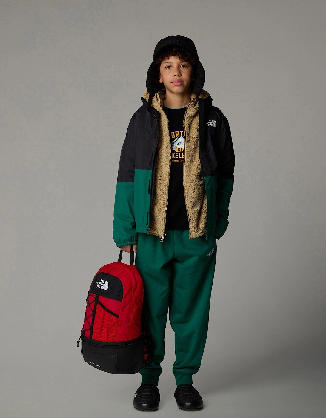 Junior Boys Warm Antora Rain Jacket - Green