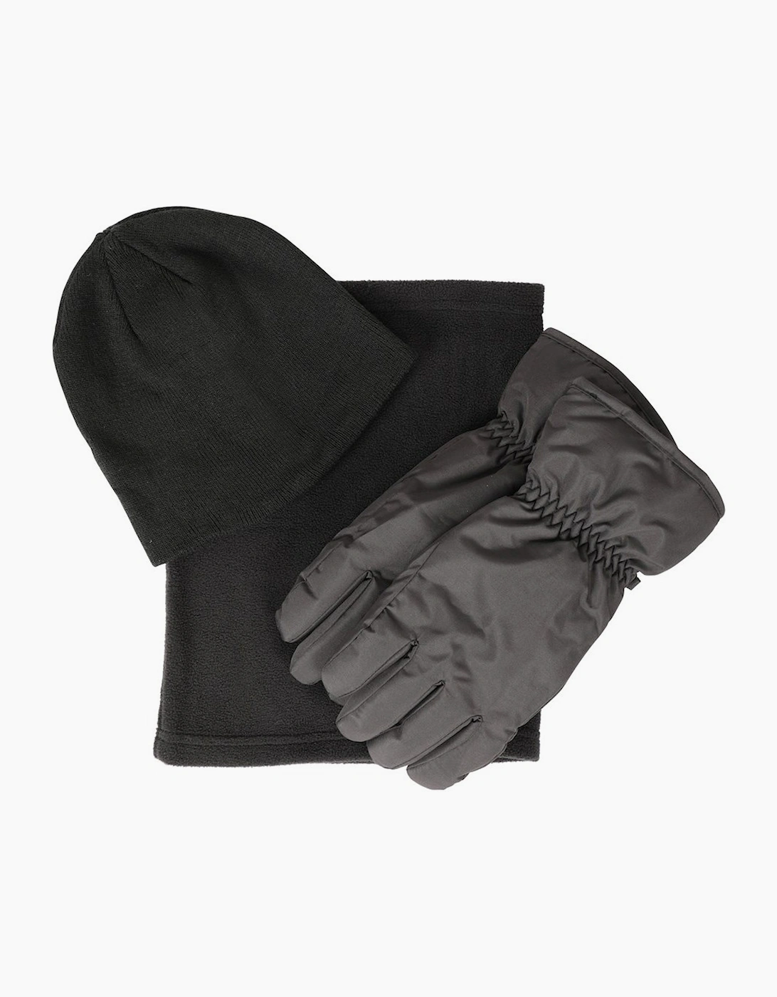 Mountain Warehouse Men's Mountain Warehouse Mens Hat Gloves And Scarf Set - Black