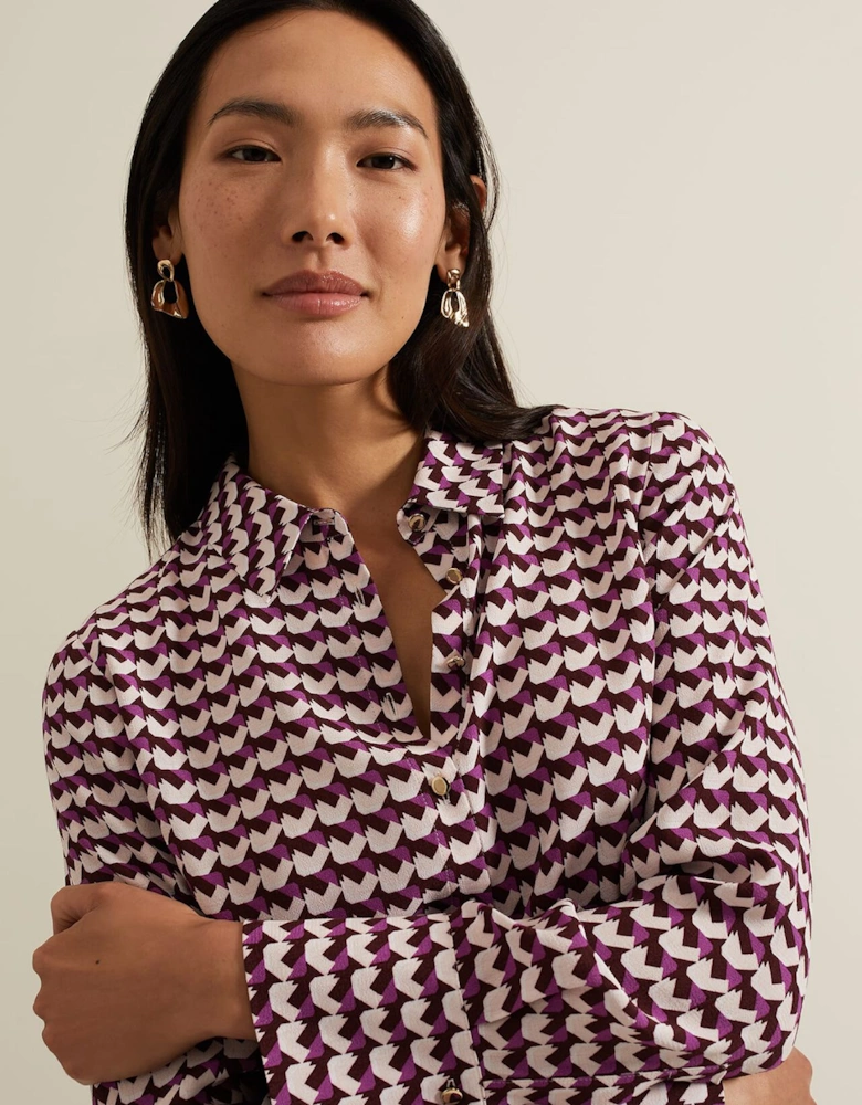 Gina Geo Print Shirt