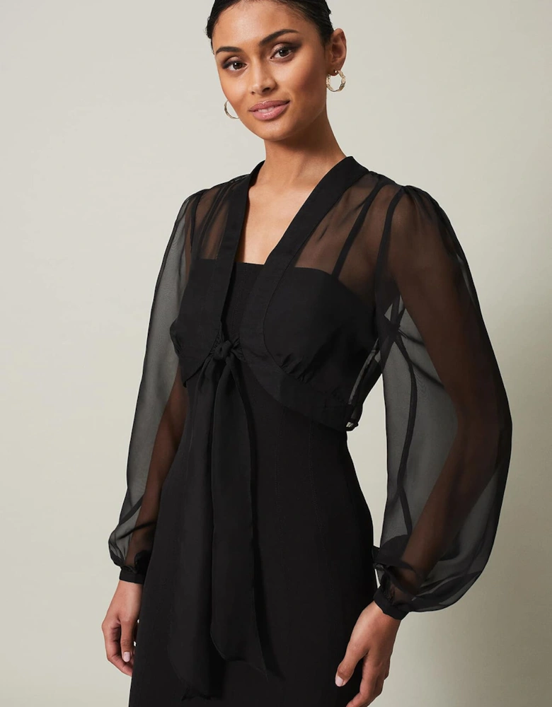 Freesia Black Maxi Dress