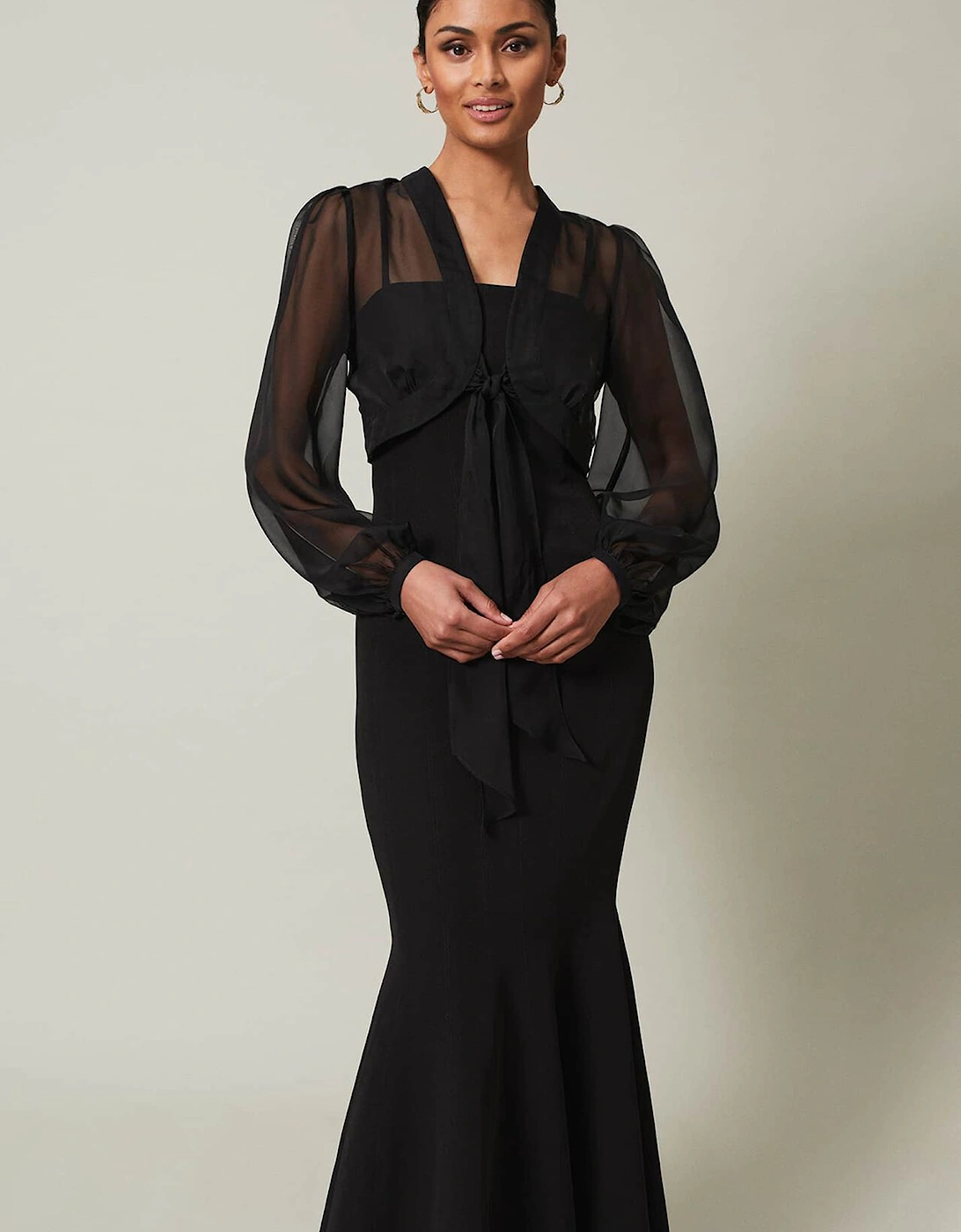 Freesia Black Maxi Dress