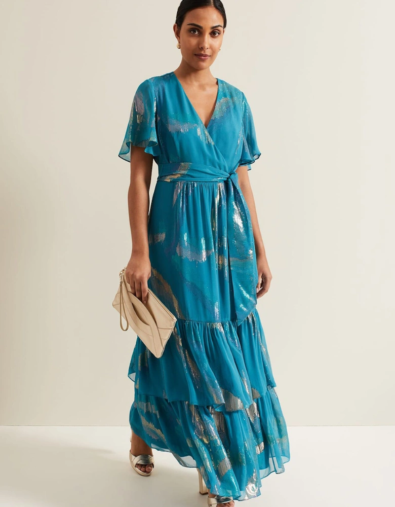 Petite Charissa Silk Maxi Dress