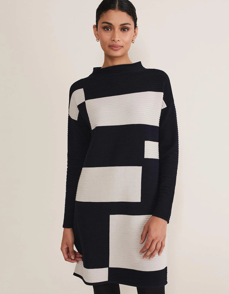 Azera Colour Block Knit Dress