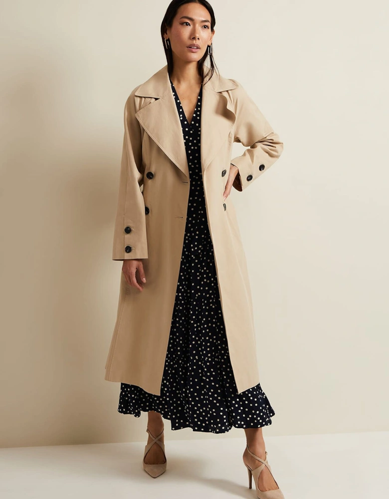 Sandy Button Detail Trench