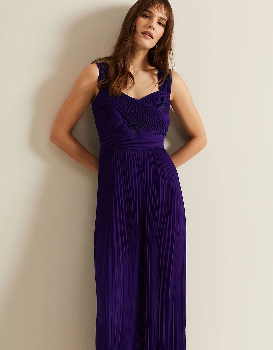 Lucia Pleated Bodice Jumpsuit