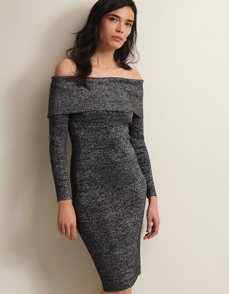 Heidi Knitted Bardot Dress