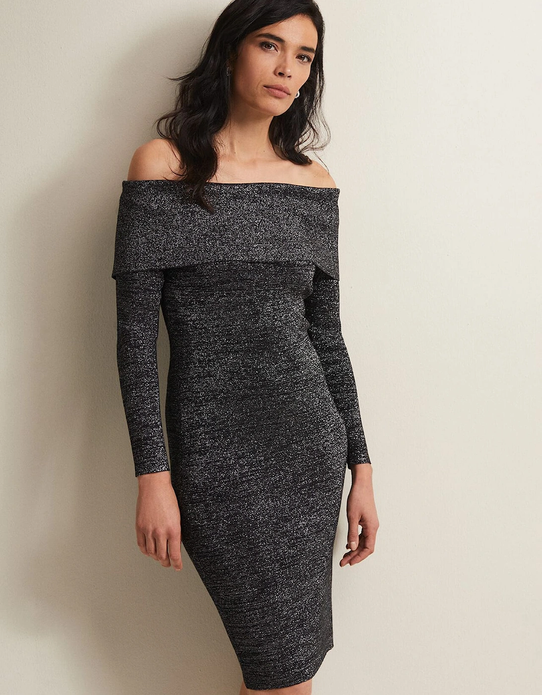 Heidi Knitted Bardot Dress, 2 of 1