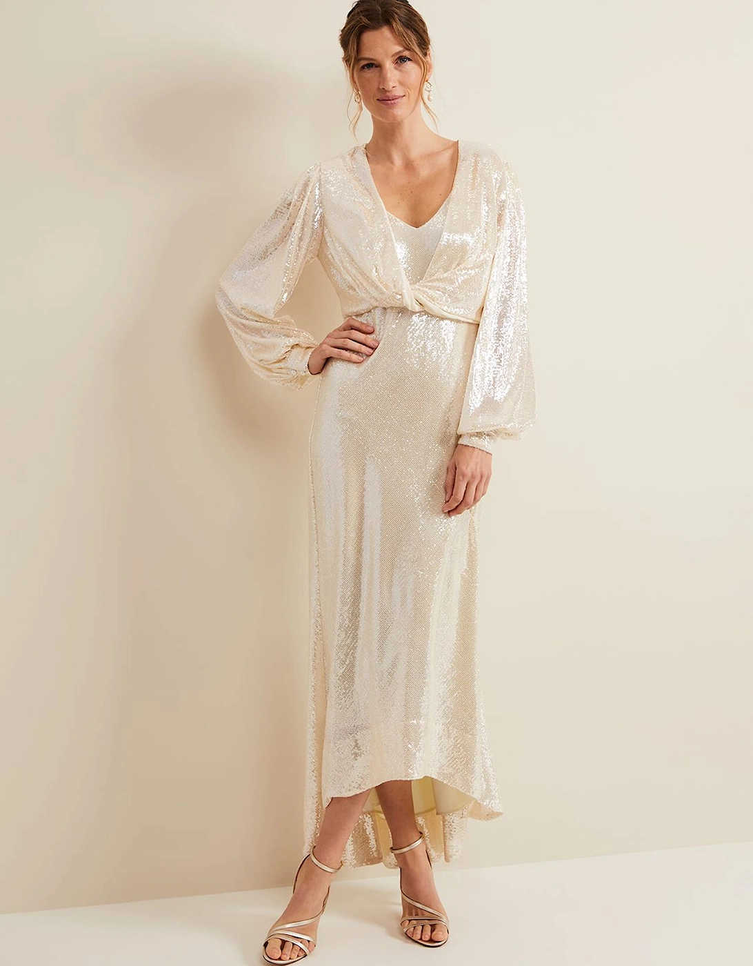 Jamila Sequin Maxi Bridal Dress, 2 of 1