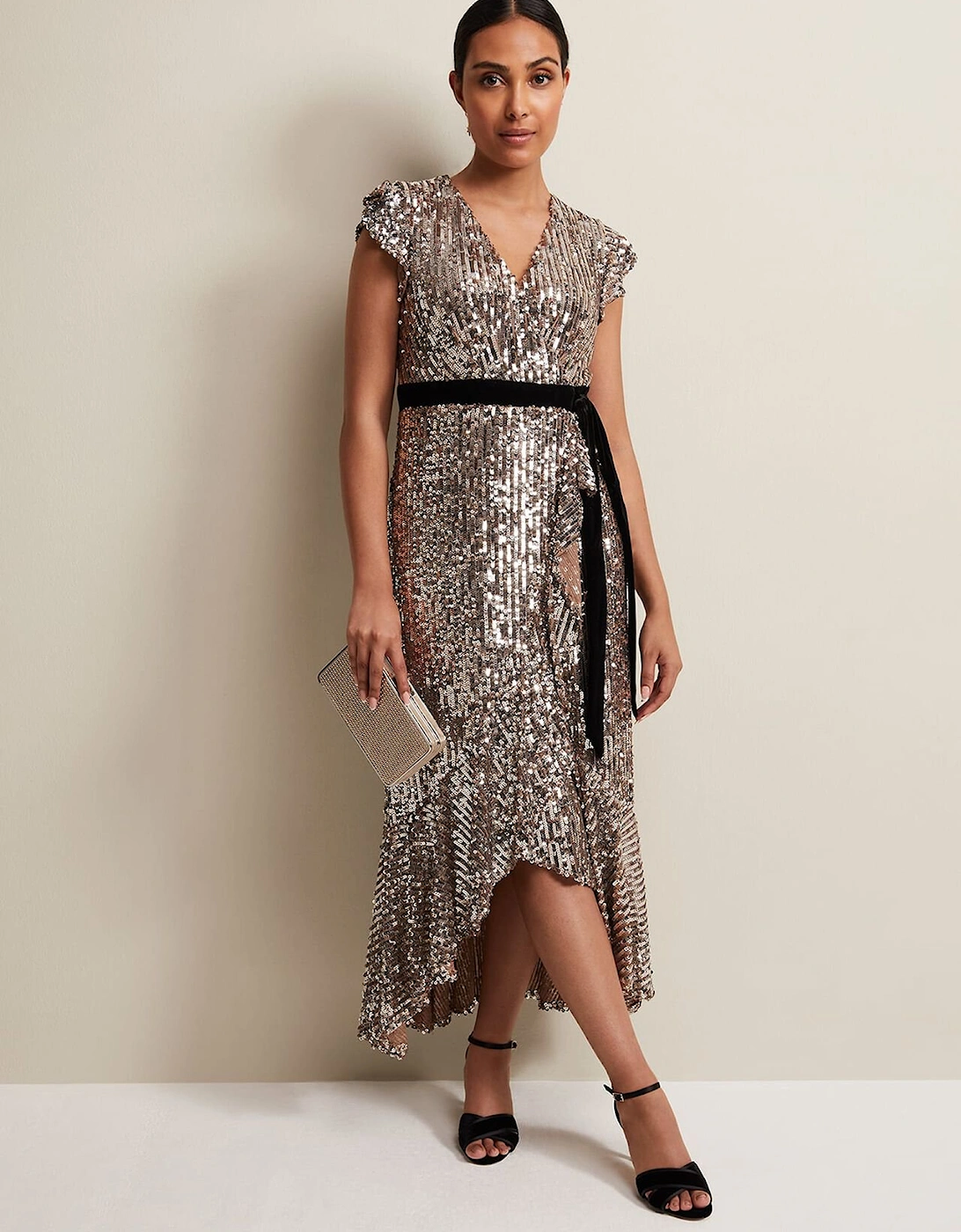 Petite Enja Sequin Maxi Dress, 7 of 6