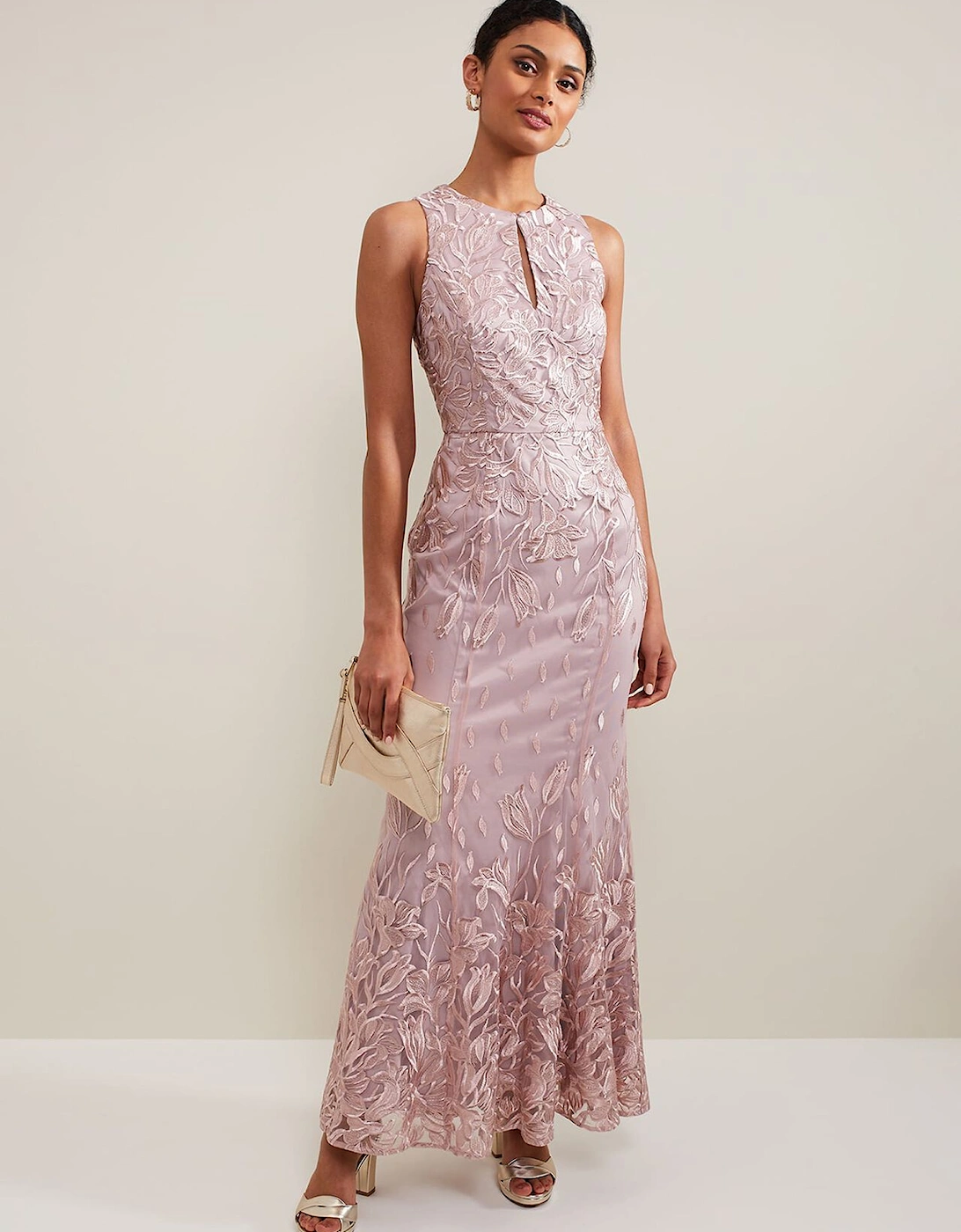 Jaclyn Embroidered Maxi Dress, 2 of 1