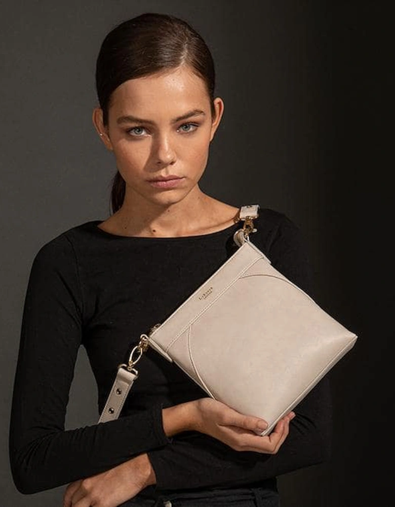 Raven Grey Vegan Crossbody Bag