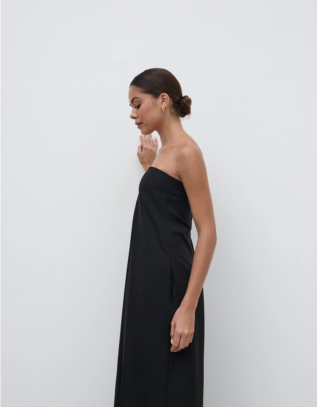 Jaden Bandeau Wide Leg Jumpsuit - Black