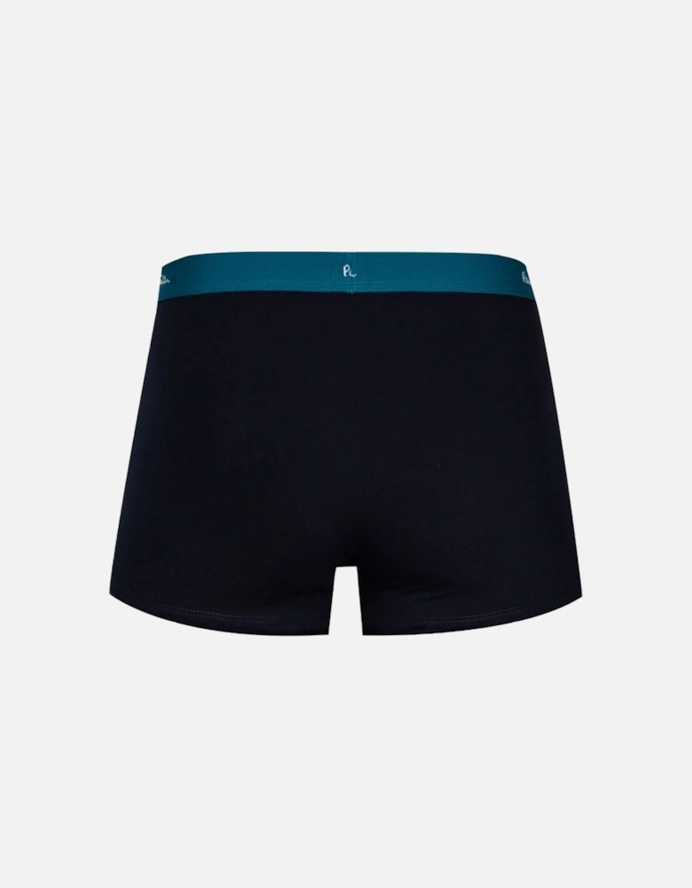 3-Pack Men's Coloured Waistband Trunk, Navy