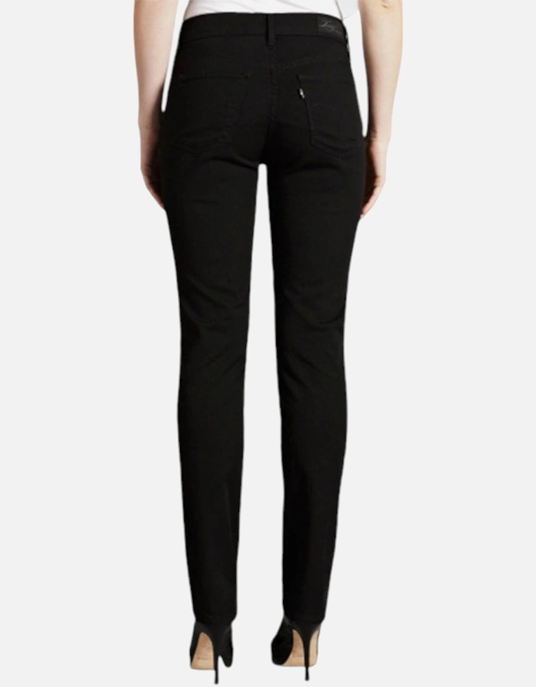LEVIS Womens Denim Jeans Bold Curve Stretch Slim Fit Skinny Casual Black Pants