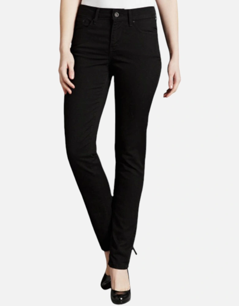 LEVIS Womens Denim Jeans Bold Curve Stretch Slim Fit Skinny Casual Black Pants