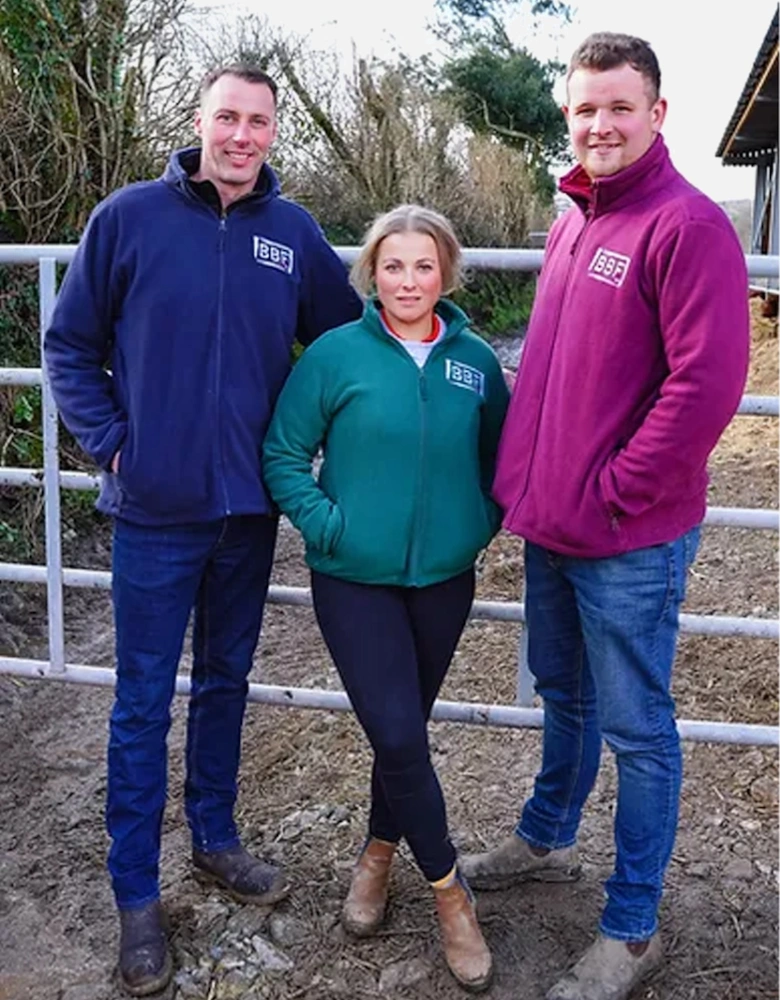 Back British Farming Men's Full-Zip Outdoor Fleece Burgundy