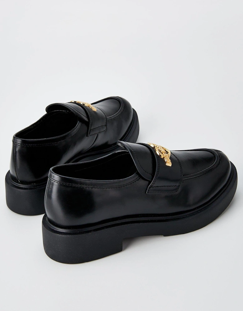 Logo Loafers - Black