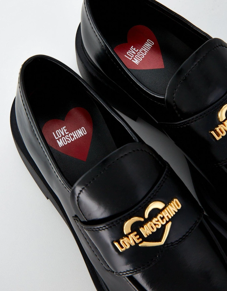 Logo Loafers - Black