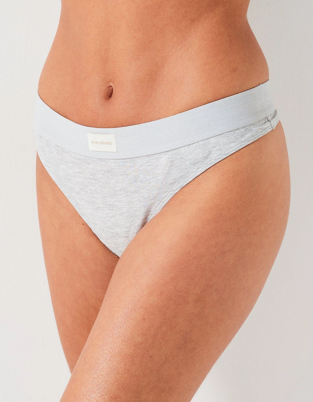 3pk Thongs - Black/White/Grey