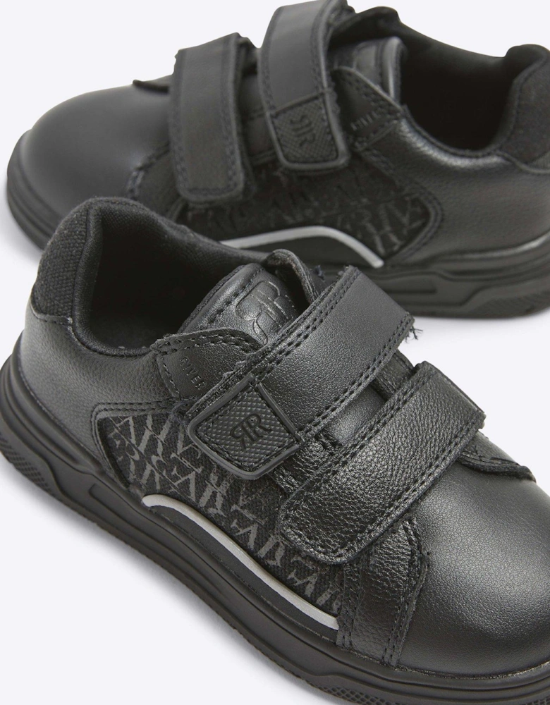 Boys Ri Panel Trainers - Black