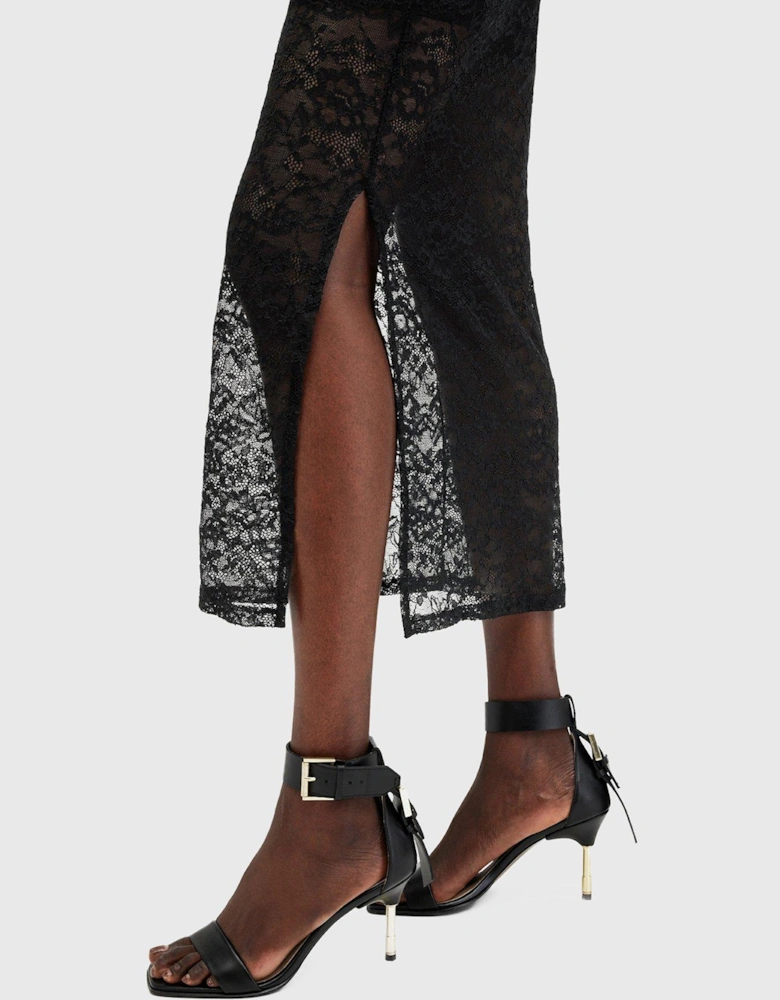 Edana Lace Dress - Black