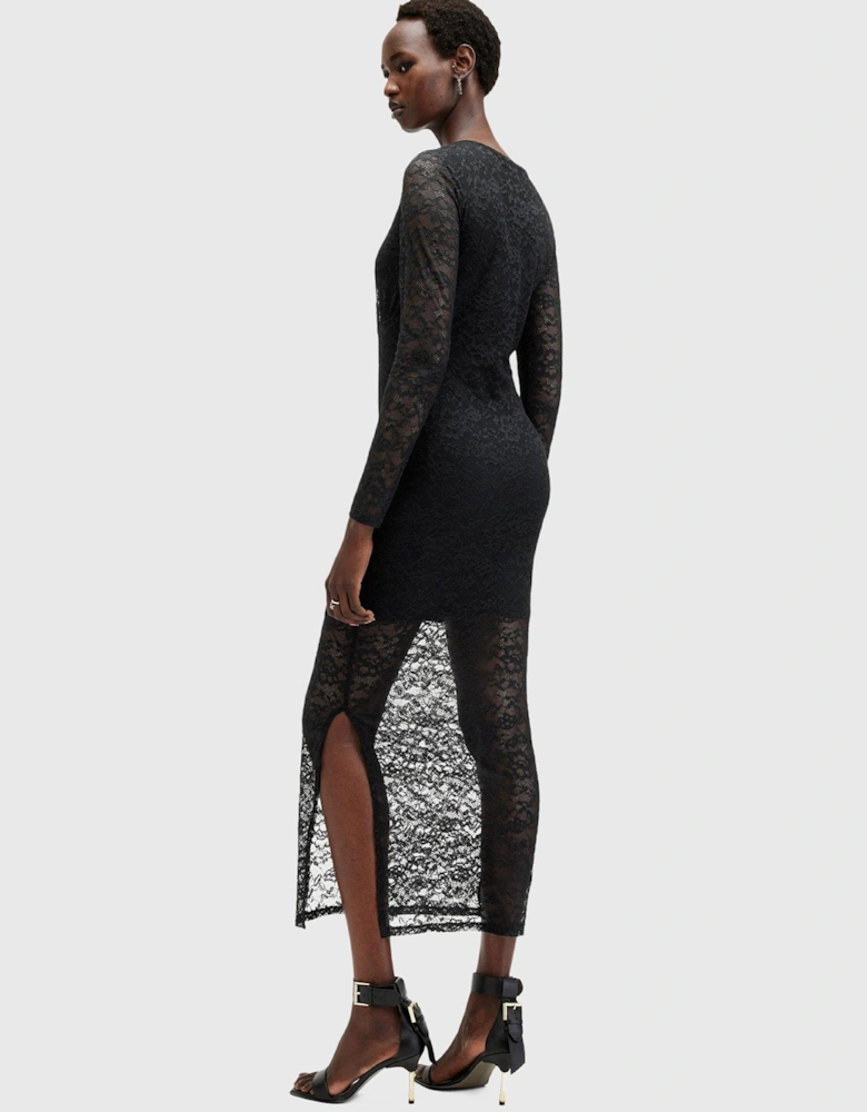 Edana Lace Dress - Black