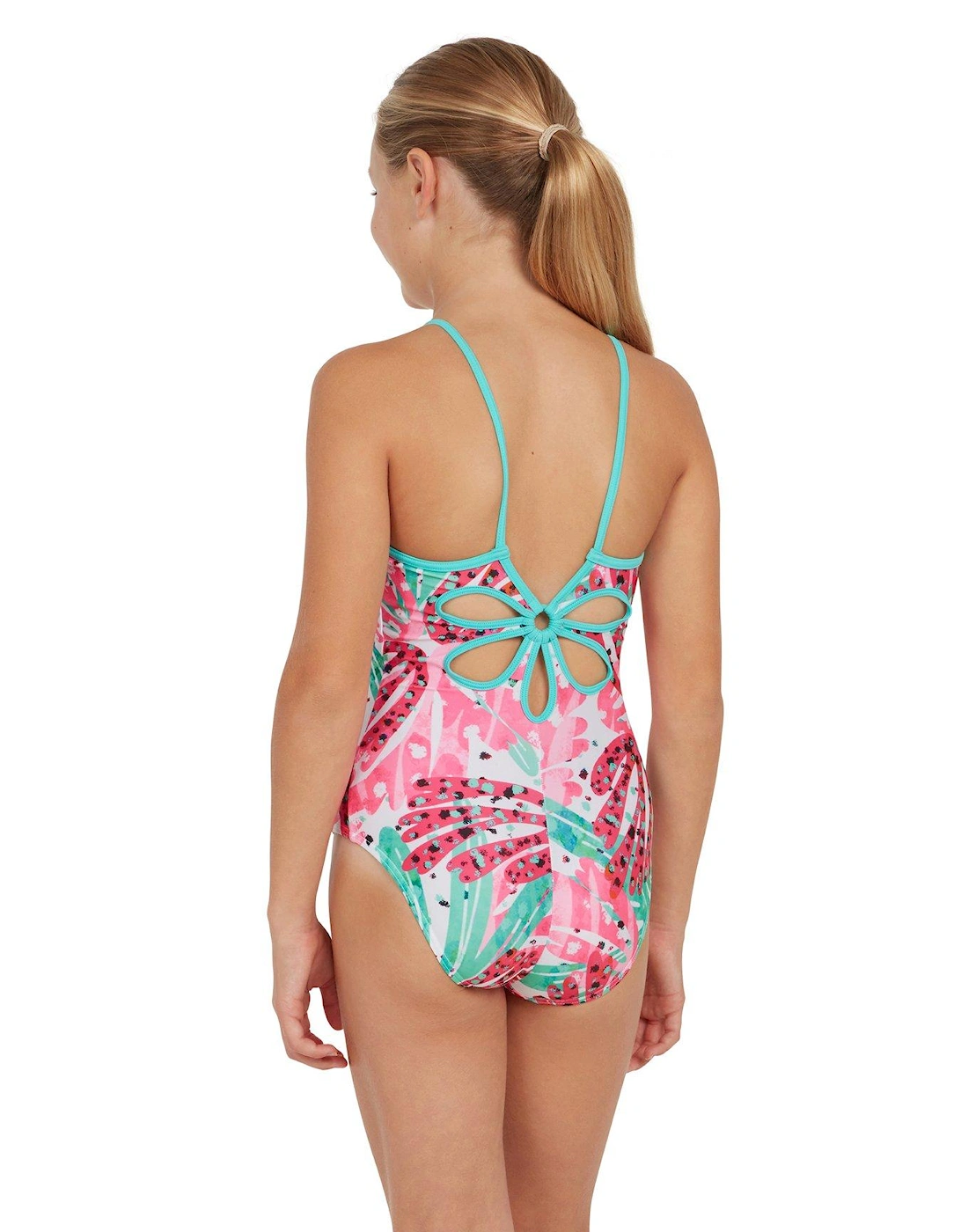 Girls Ecolast Sea Petal Yaroomba Floral Swimsuit - Purple Multi