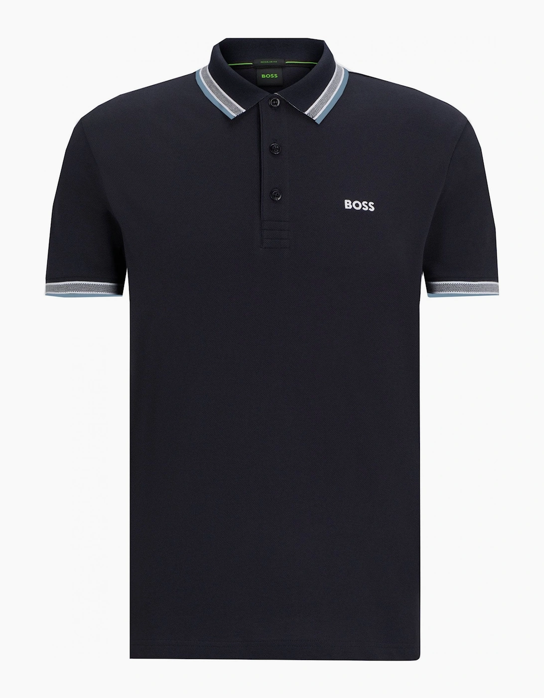 Hugo Boss Men's Black Navy Paddy Polo Shirt - Size: 46