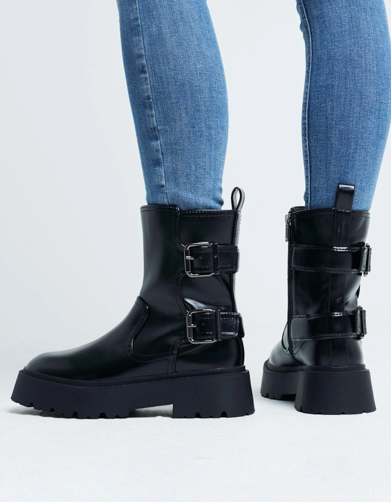 Chunky Block Boot - Black