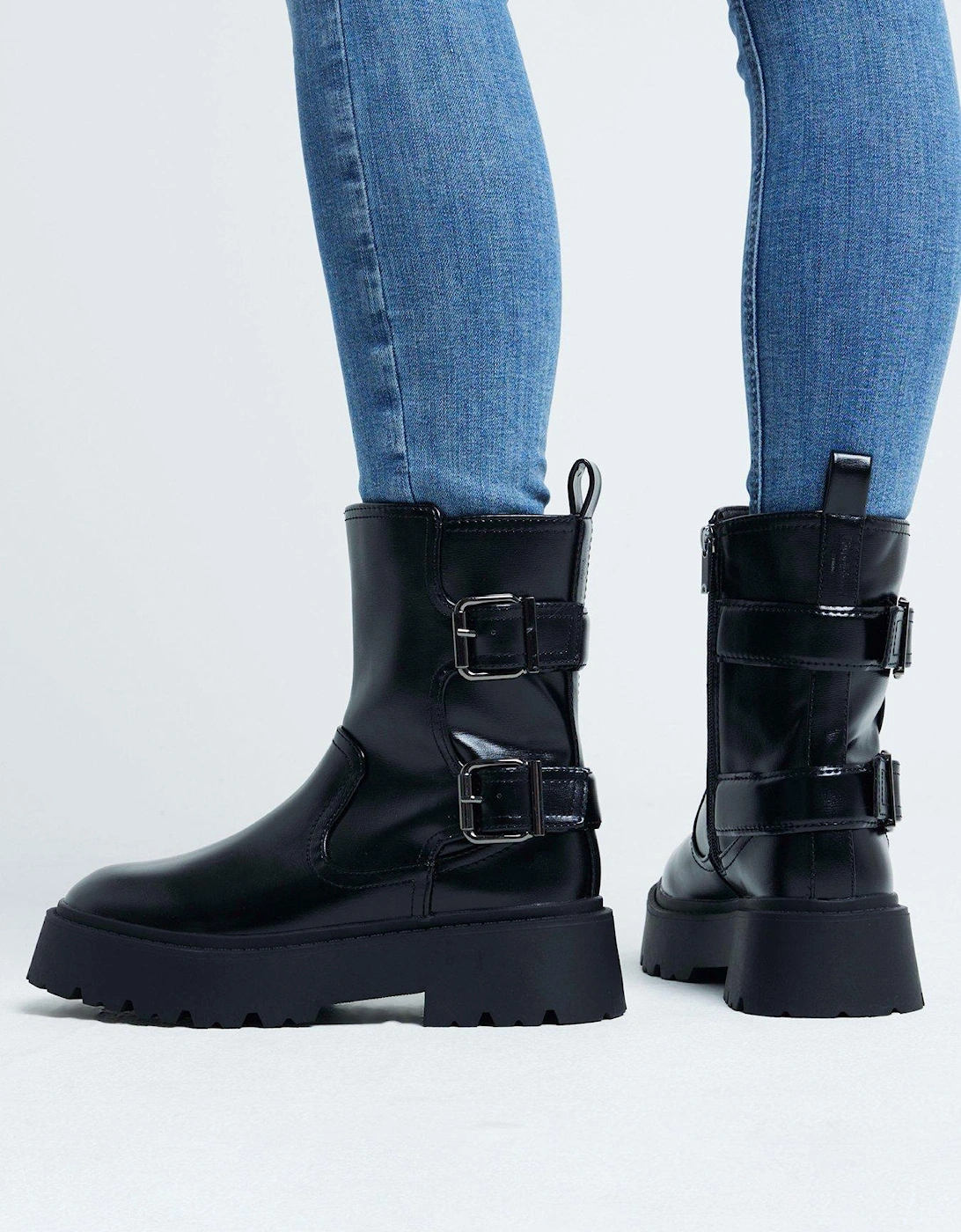 Chunky Block Boot - Black