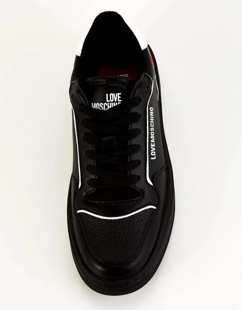 Logo Runner Trainers - Black