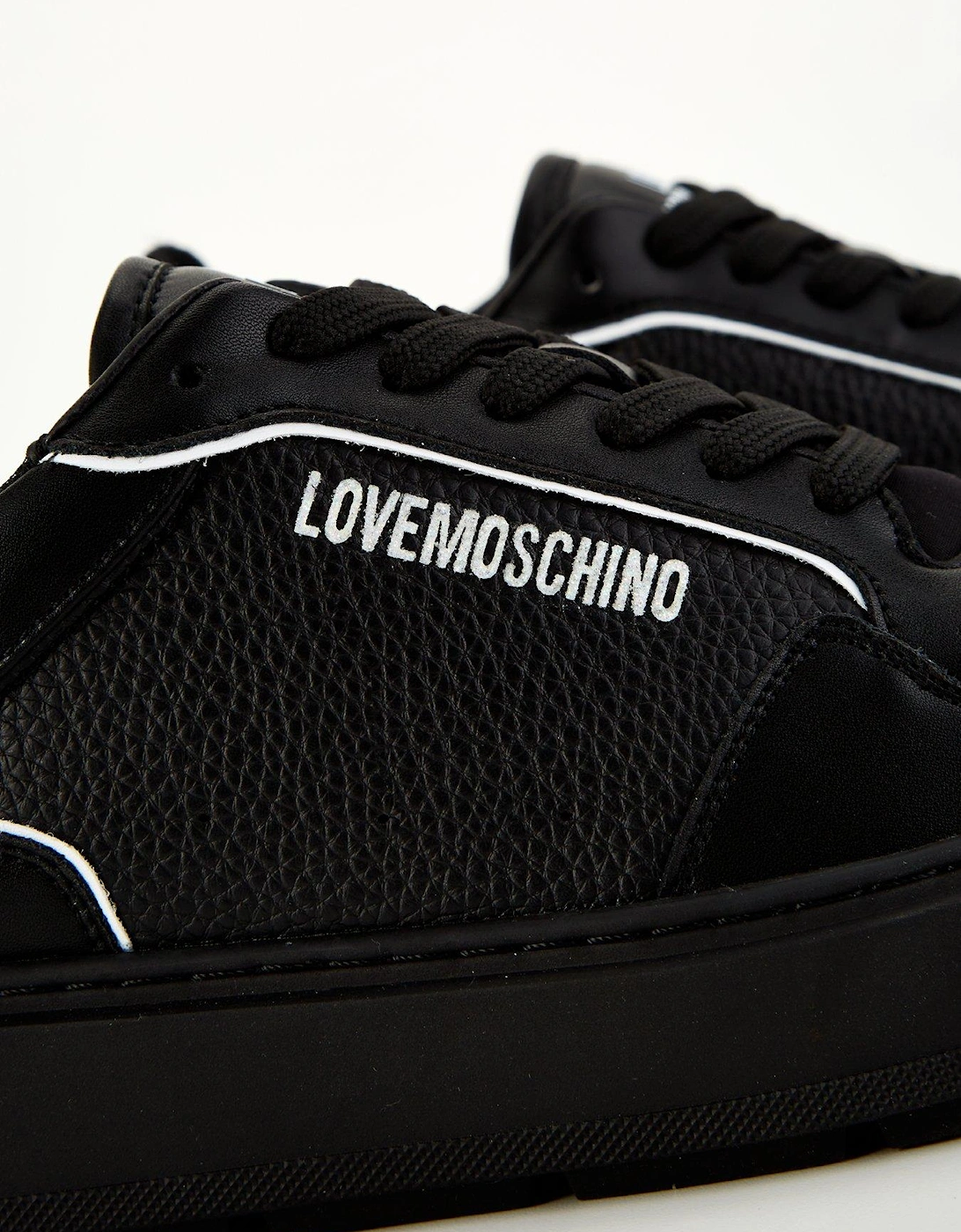 Logo Runner Trainers - Black