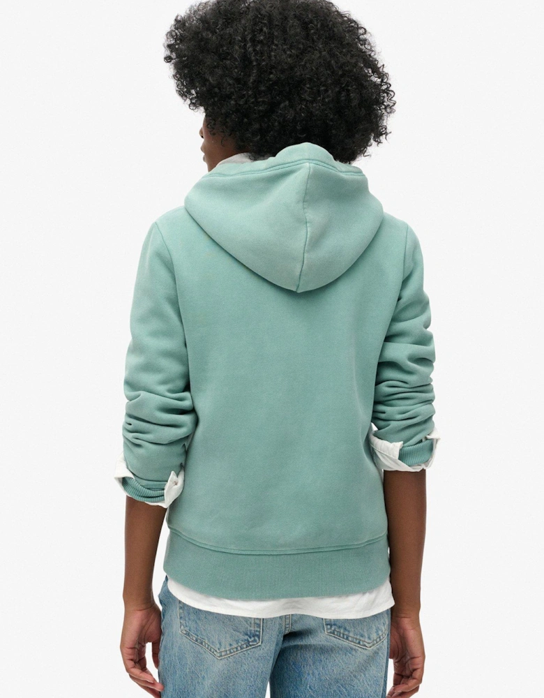 Essential Logo Zip Hoodie - Blue