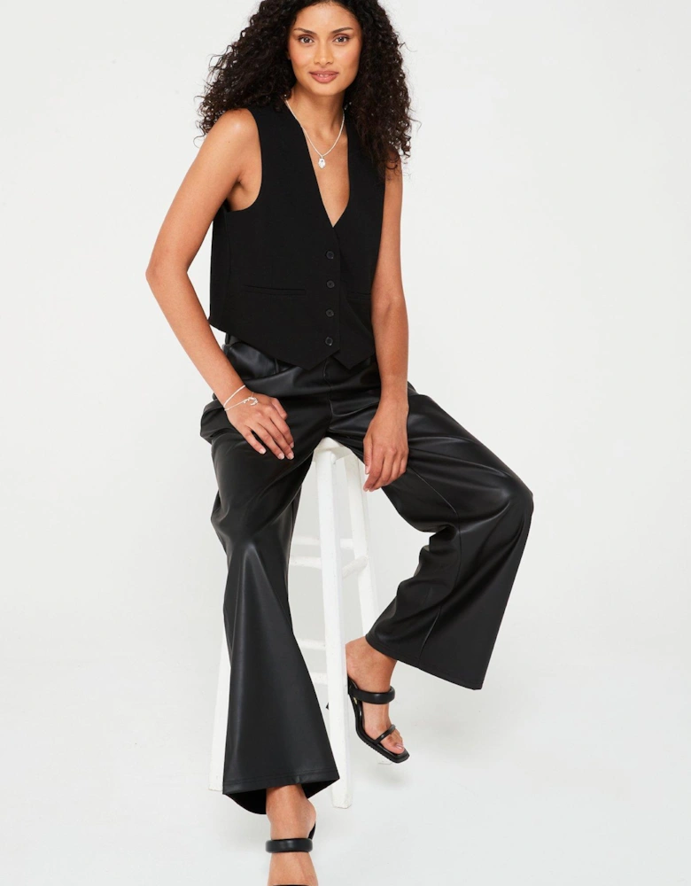 Tailored Pu Trouser - Black