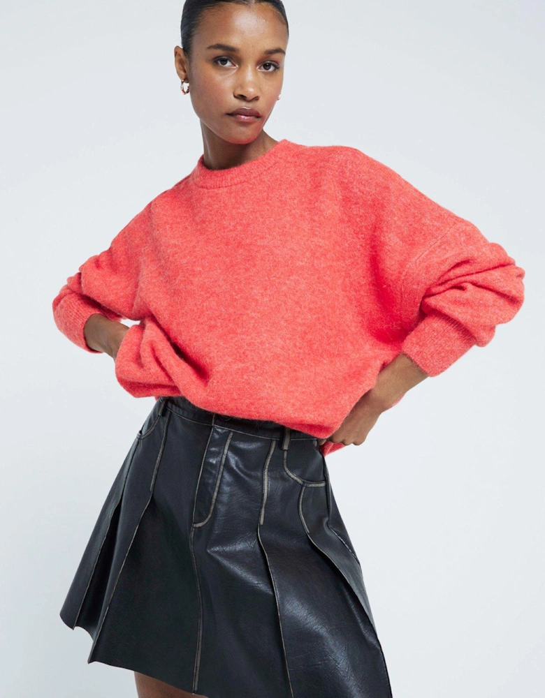 Oversized Jumper - Red