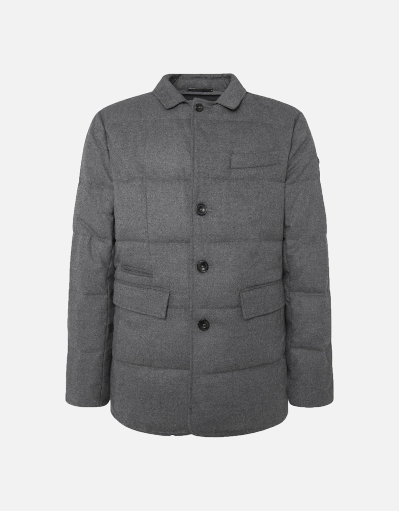 Flannel Blazer Granite Grey