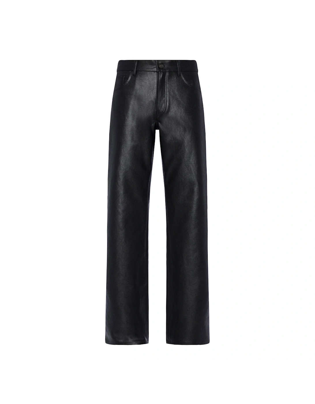 Faux Leather Tess Trousers - Black