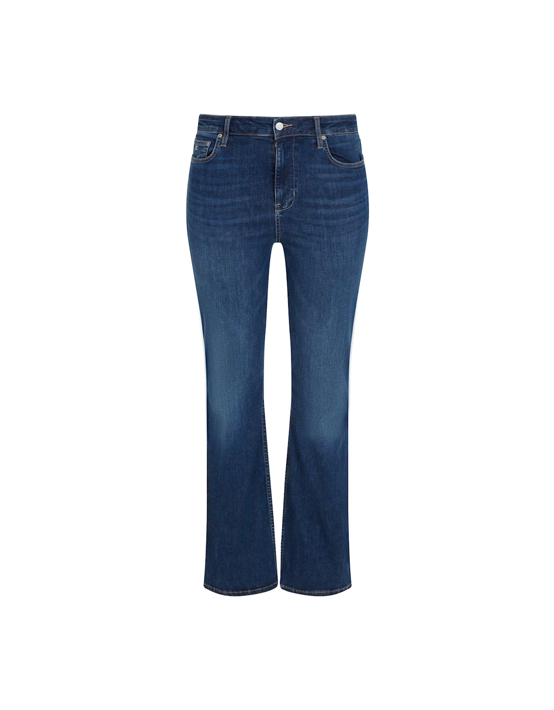 Plus High Rise Flare Jean - Blue