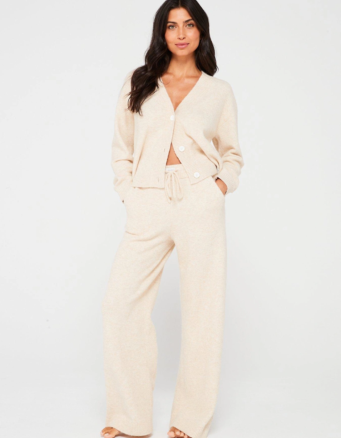 Knitted Lounge Pant - Cream