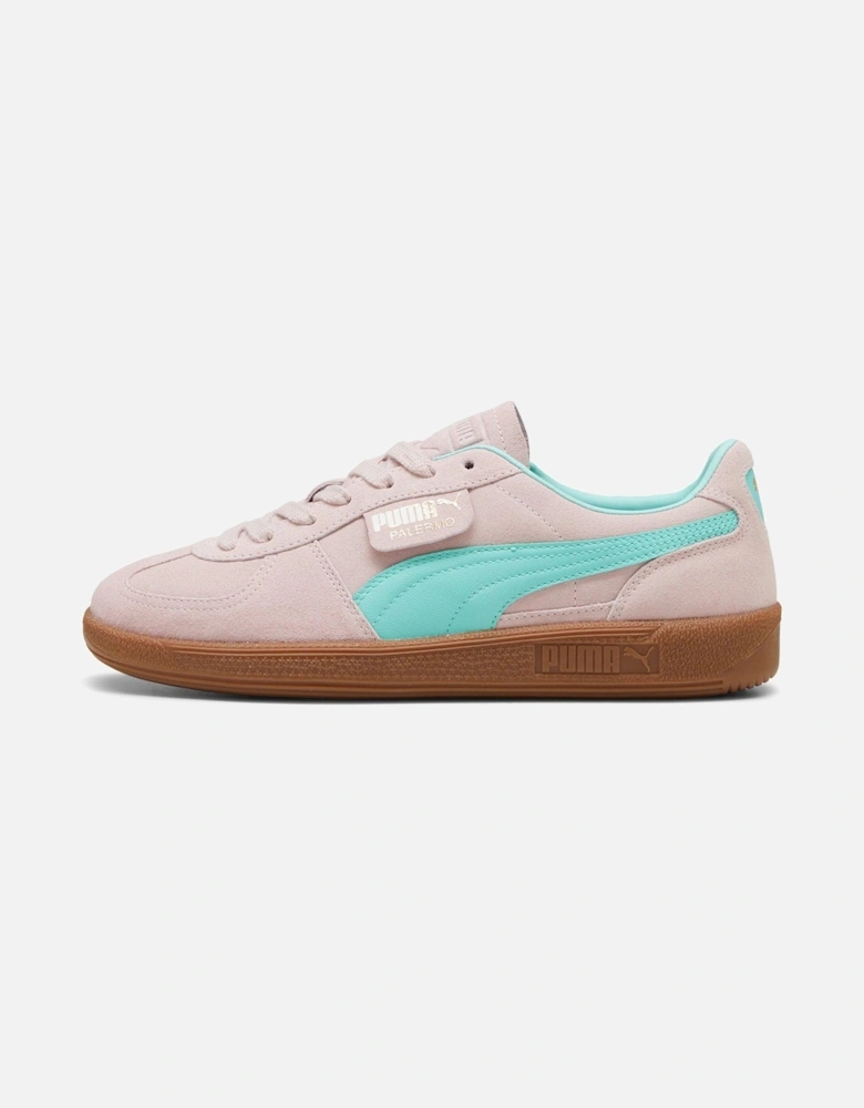 Unisex Palermo Trainers - Light Pink/Green