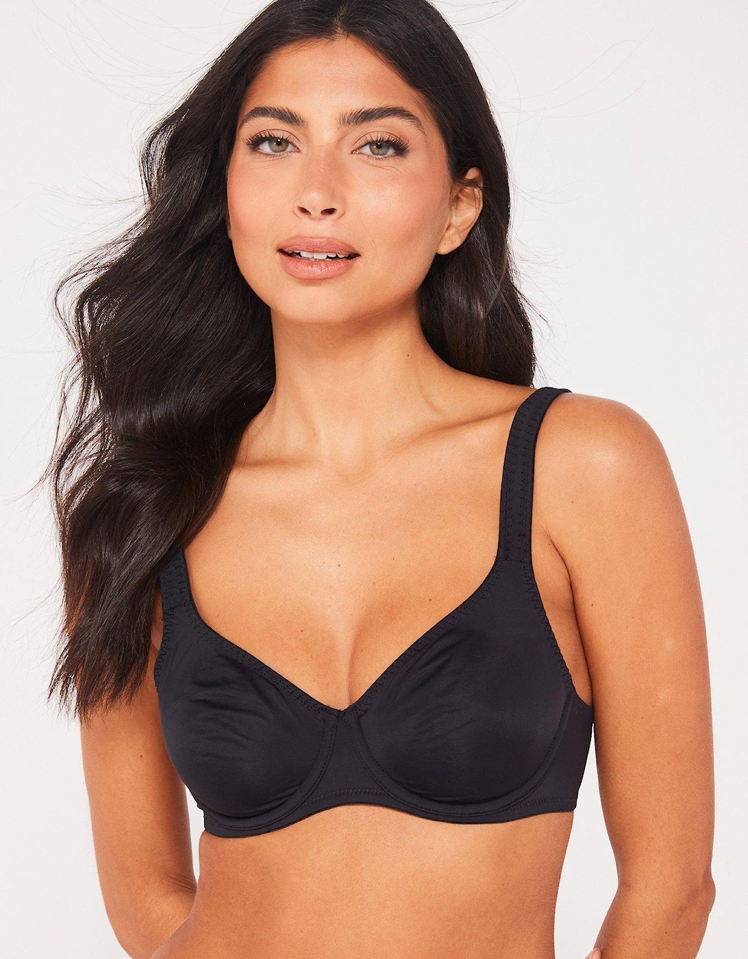 Lindsay/Non Padded Wired Bra - Black