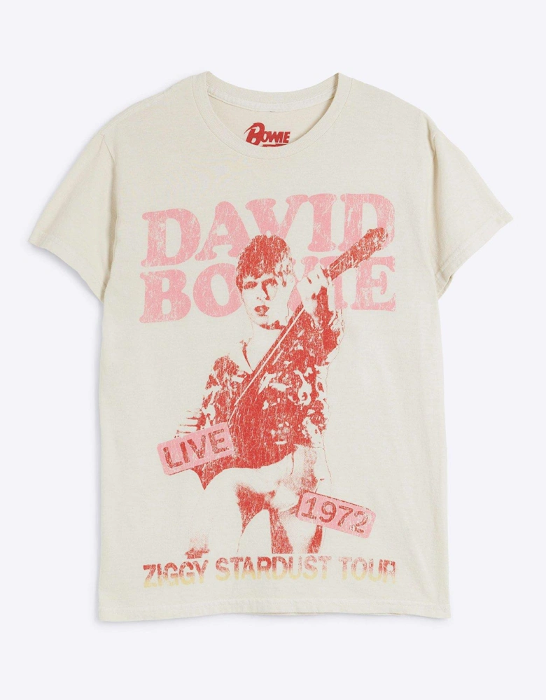 David Bowie Graphic Tee - Cream