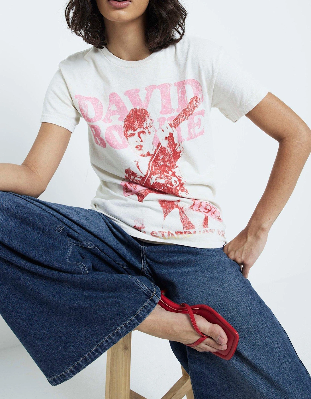 David Bowie Graphic Tee - Cream