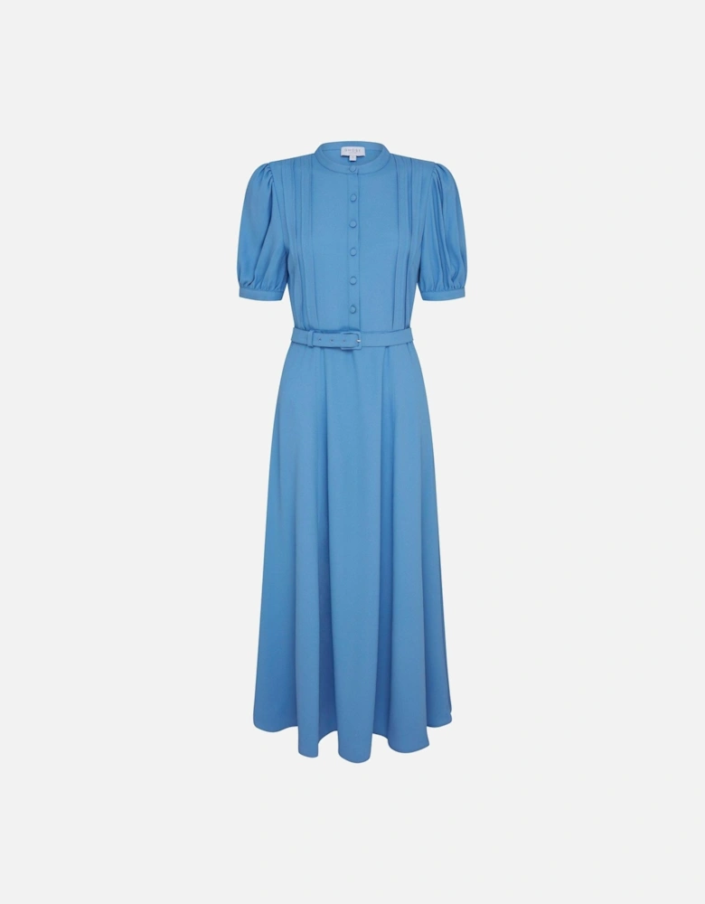 Francis Short Sleeve Midaxi Dress - Blue