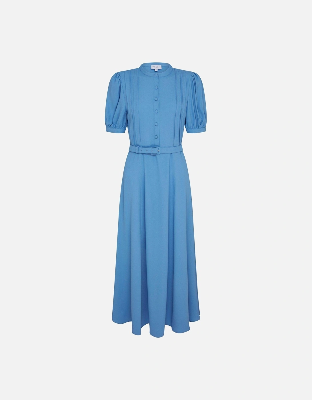 Francis Short Sleeve Midaxi Dress - Blue